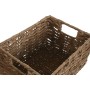 Set de basket Home ESPRIT Naturel Métal Fibre naturelle 36 x 28 x 21 cm (2 Pièces)