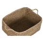 Set de basket Home ESPRIT Naturel Fibre naturelle Boho 50 x 40 x 30 cm (3 Pièces)