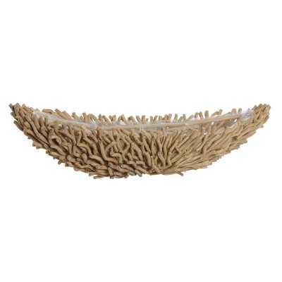 Centre de Table Home ESPRIT Marron Clair Urbaine 86 x 25 x 17 cm