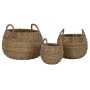 Set de basket Home ESPRIT Naturel Métal Herbier marin Boho (3 Pièces)