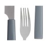 Ensemble de Couverts Gris Argenté Acier inoxydable Plastique (6 Unités)