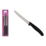 Ensemble de Couteaux Quttin Noir Argenté Acier inoxydable 11 cm 4 Pièces (18 Unités)