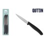 Jeu de couteaux d'éplucheur Quttin Basic Noir Argenté Acier inoxydable 9 cm 4 Pièces (18 Unités)
