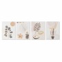 Painting DKD Home Decor S3018141 Flowers (30 x 1,8 x 40 cm) (4 Units)