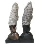 Decorative Figure DKD Home Decor Resin African Woman (15,5 x 13,5 x 42 cm) (2 Units)