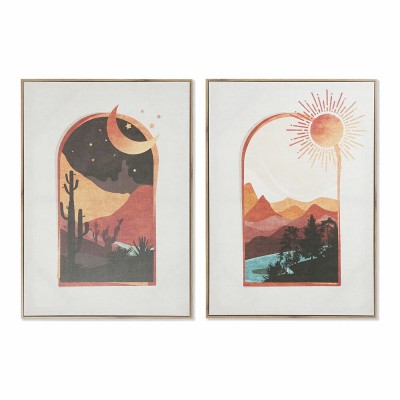 Painting DKD Home Decor Windows Modern (2 Units) (50 x 3 x 70 cm)