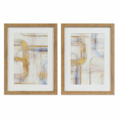 Cadre DKD Home Decor Abstrait (30 x 3 x 40 cm) (2 Unités)