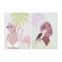 Painting DKD Home Decor Tropical (50 x 1,8 x 70 cm) (2 Units)