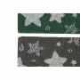 Paillasson DKD Home Decor Gris Caoutchouc Etoiles Blanc Vert 2 Unités Fibres de coco (60 x 40 x 1,5 cm)
