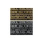 Paillasson DKD Home Decor Argenté Doré Caoutchouc 2 Unités Urbaine (75 x 45 x 0,5 cm)