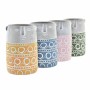 Cache-pot DKD Home Decor Visage Bleu Rose Ciment Vert Jaune (12 x 12 x 18 cm) (4 Unités)
