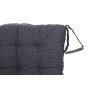 Chair cushion DKD Home Decor Beige Blue Polyester Cotton Aluminium Navy Blue Mediterranean (3) (38 x 38 x 6 cm) (3 Units)