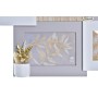 Photo frame DKD Home Decor Love Home Wood Flower Natural (46 x 3 x 39 cm) (2 Units)