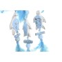 Hanging decoration DKD Home Decor Blue White Feather Mediterranean (14 x 5 x 45 cm) (2 Units)