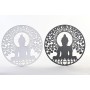 Décoration murale DKD Home Decor Métal Buda Oriental (2 Unités) (40 x 1 x 40 cm)