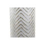Vase DKD Home Decor Beige Doré Métal Turquoise Blanc méditerranéen (16 x 16 x 41 cm) (2 Unités)