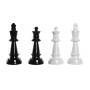 Figurine Décorative DKD Home Decor Noir Blanc Résine Pièces du jeu d'échec Moderne (11 x 11 x 27,5 cm) (4 Unités)