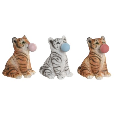 Figurine Décorative DKD Home Decor 13,5 x 11 x 15 cm Résine Chat (3 Unités)