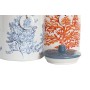 Tin DKD Home Decor Blue Coral Fuchsia White Dolomite (2 Units) (15 x 15 x 22 cm)