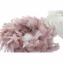Advent wreathe DKD Home Decor Foam Feather (40 x 40 x 6 cm) (2 pcs)