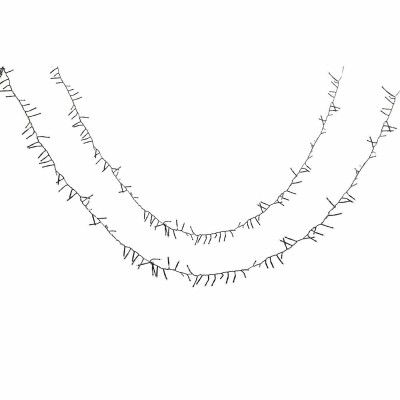 Strip of lights DKD Home Decor LED White Yellow PVC (5 x 1 x 200 cm) (2 pcs)