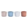 Cache-pot DKD Home Decor Visage Grès (15 x 13 x 12,5 cm) (4 Unités)