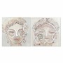 Painting DKD Home Decor Face Colonial (90 x 3,7 x 90 cm) (2 Units)