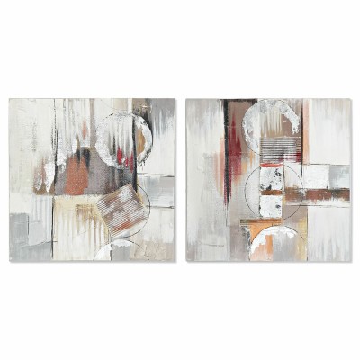 Painting DKD Home Decor Abstract (60 x 2,8 x 60 cm) (2 Units)