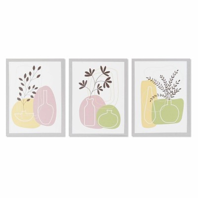 Painting DKD Home Decor Vase (30 x 1,8 x 40 cm)
