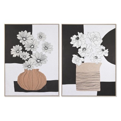 Painting DKD Home Decor Vase Modern (103 x 4,5 x 143 cm) (2 Units)