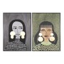 Painting DKD Home Decor Lady Modern (102,5 x 4,3 x 142,6 cm) (2 Units)