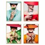 Painting DKD Home Decor Hat Modern (63 x 3,5 x 83 cm) (4 Units)