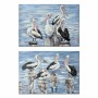 Cadre DKD Home Decor Oiseau méditerranéen (2 Unités) (100 x 3 x 70 cm)