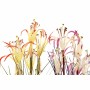 Decorative Plant DKD Home Decor Metal Orange Burgundy PVC Lilies (25 x 25 x 88 cm) (2 Units)