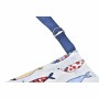 Apron DKD Home Decor Blue White Red 60 x 80 x 0,5 cm Navy (2 Units)