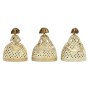 Figurine Décorative DKD Home Decor Miroir Beige Doré Résine Dame Traditionnel (18 x 13 x 23 cm) (3 Unités)