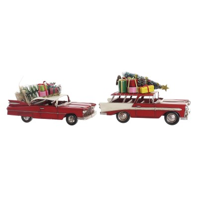 Décorations de Noël DKD Home Decor Voiture Métal (26 x 10 x 12 cm) (2 Unités)