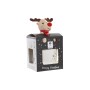 Mug DKD Home Decor Black White Bone China Porcelain (360 ml) (2 Units)