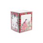 Teacup DKD Home Decor Bird Porcelain Red Green (380 ml) (2 Units)