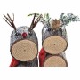 Figurine Décorative DKD Home Decor Noël Paillettes Renne Bouleau (10 x 9 x 23 cm) (2 Unités)