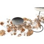Pot à Bougie DKD Home Decor Perles Argenté Doré Métal PVC (70 x 10 x 20 cm) (2 Unités)