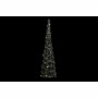 Décoration DKD Home Decor Argenté Doré Noël Cônes AA x 2, non fournies Rotin (19 x 19 x 62 cm) (2 Unités)