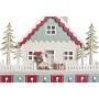 Calendrier de l’Avent DKD Home Decor Bois Maison (32 x 8 x 33 cm) (2 Unités)