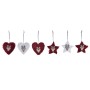 Ensemble Décorations de Noël DKD Home Decor Polyester (21 x 8 x 1 cm) (8 cm) (2 Unités)