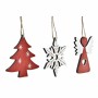 Ensemble Décorations de Noël DKD Home Decor Bois MDF (21 x 7,7 x 1,5 cm) (2 Unités)