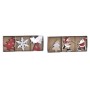 Ensemble Décorations de Noël DKD Home Decor Bois MDF (21 x 7,7 x 1,5 cm) (2 Unités)