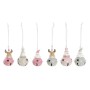 Décorations de Noël DKD Home Decor Métal Résine (5 x 5 x 9 cm) (6 Unités)