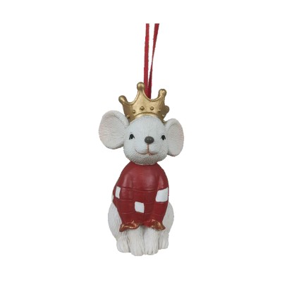Christmas bauble DKD Home Decor Resin animals (4,5 x 4 x 7 cm) (6 Units)