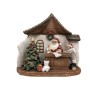 Décorations de Noël DKD Home Decor Résine Père Noël (19 x 9,5 x 18 cm) (2 Unités)