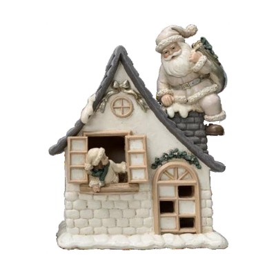 Décorations de Noël DKD Home Decor Résine (16 x 8 x 18,5 cm) (2 Unités)